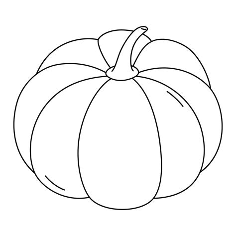 pumpkin cartoon black and white